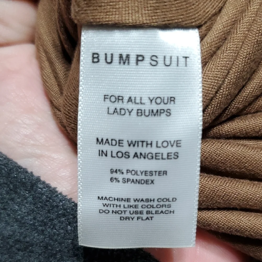 Bumpsuit Tan Form-Fitting Jumpsuit with Full-Length Coverage - Picture 5 of 7